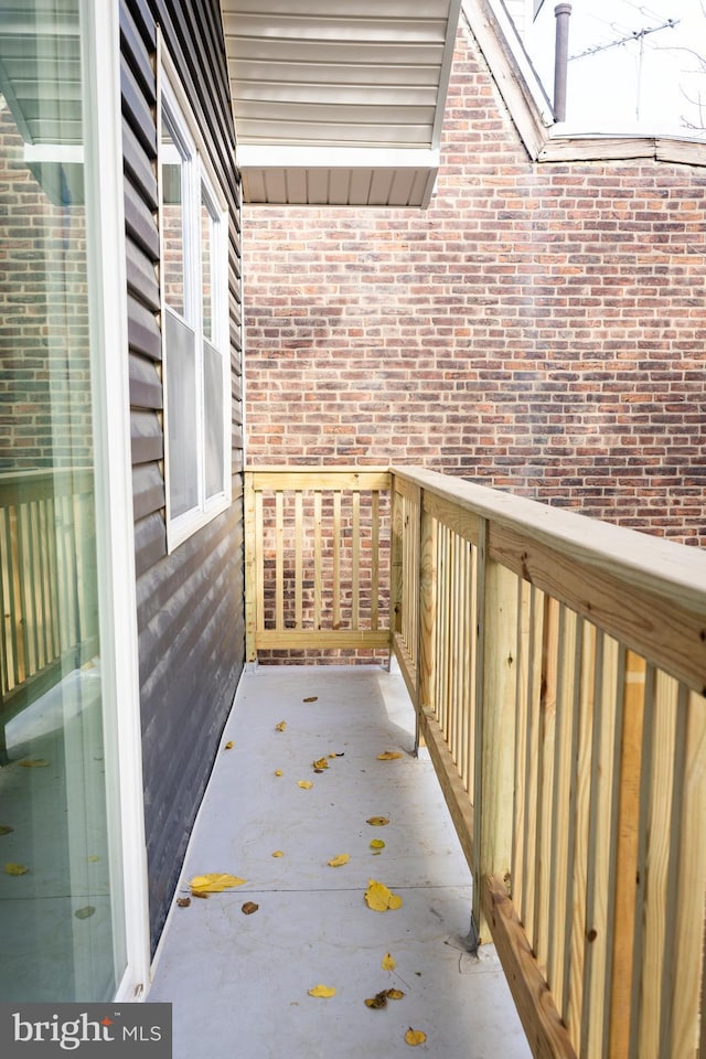 view of balcony