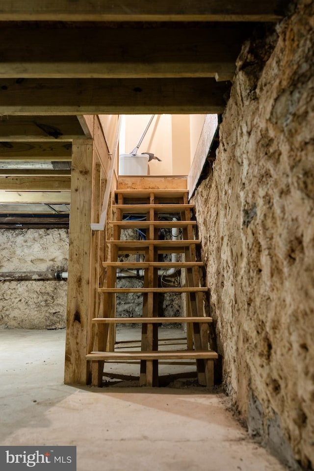 view of wine cellar