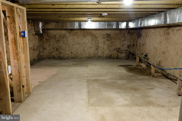 view of basement