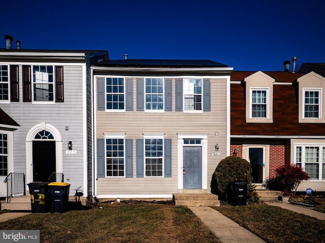 multi unit property featuring solar panels