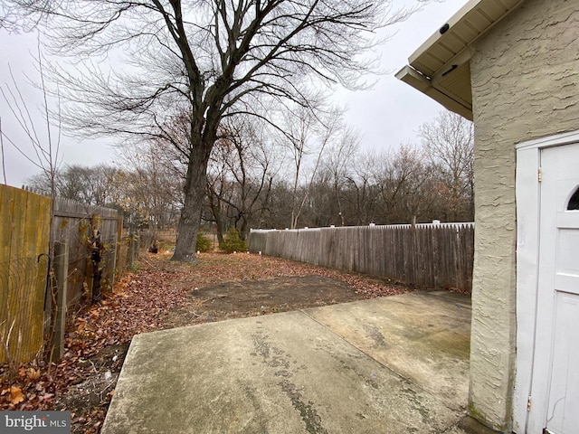 view of yard featuring a patio