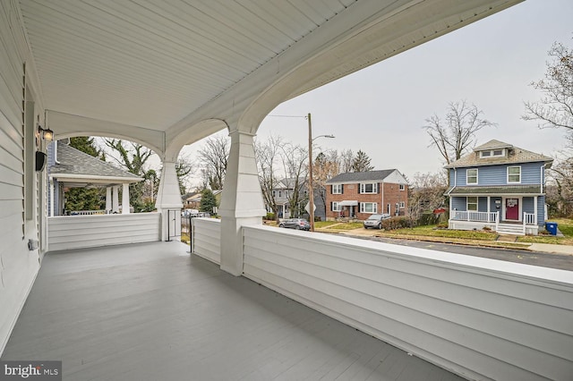 view of patio / terrace with a porch