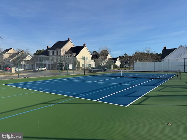 view of tennis court