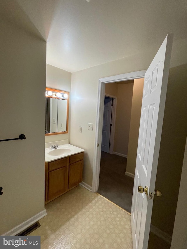 bathroom featuring vanity