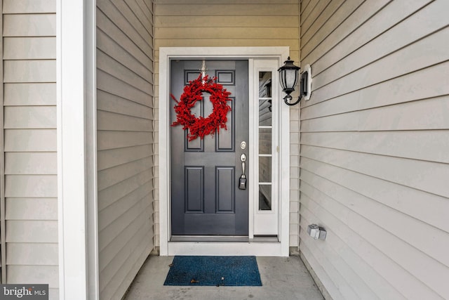 view of entrance to property