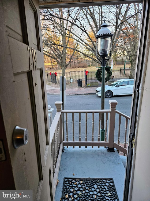 view of balcony