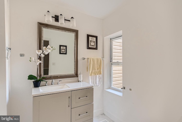 bathroom with vanity