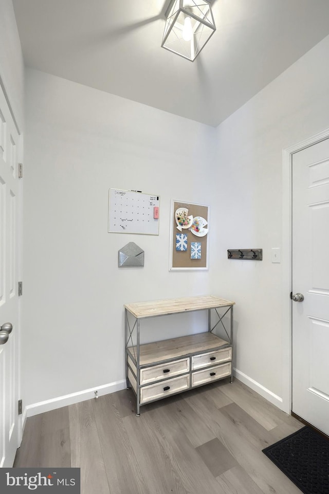 interior space featuring hardwood / wood-style floors