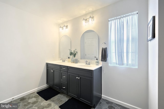 bathroom with vanity