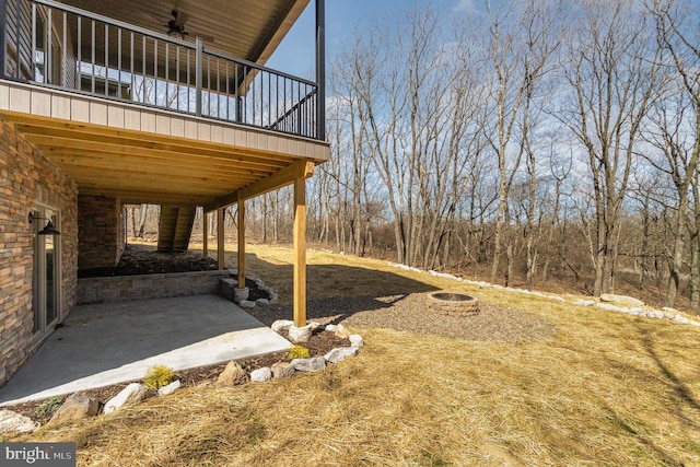 107 S Honeysuckle Dr, Hazle Township, PA 18202 - view of yard with a patio