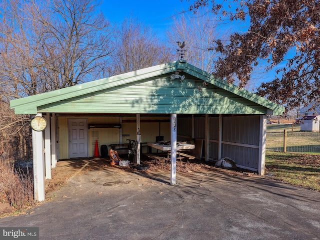 view of outbuilding