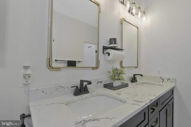 bathroom featuring vanity