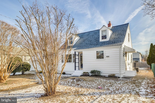 view of cape cod house