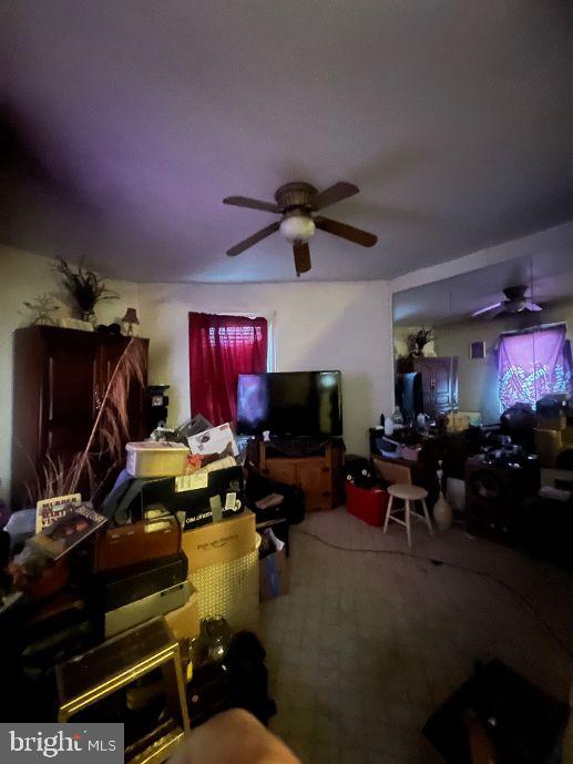 living room featuring carpet floors