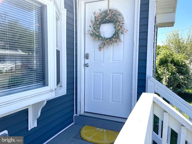 view of property entrance