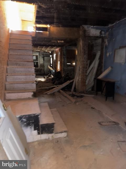 view of basement