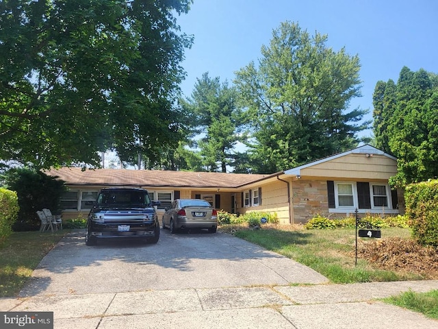 view of ranch-style home