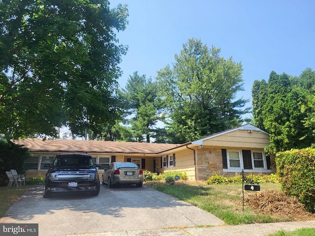 view of ranch-style house