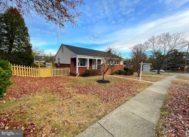 view of front of property