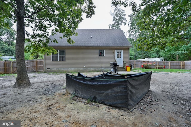 view of back of property