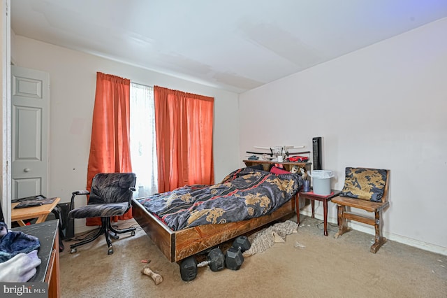 bedroom featuring carpet floors