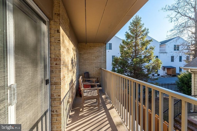 view of balcony