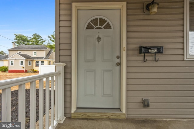 view of entrance to property