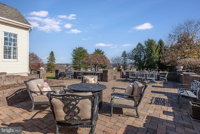 view of patio / terrace featuring outdoor lounge area