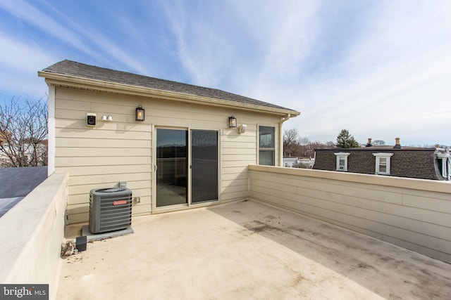 view of patio with cooling unit