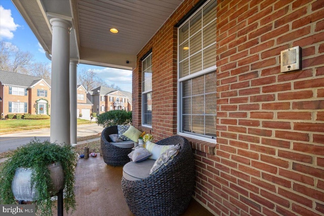 view of patio / terrace with covered porch