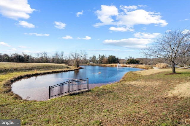 view of water feature