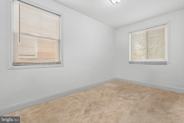 view of carpeted empty room