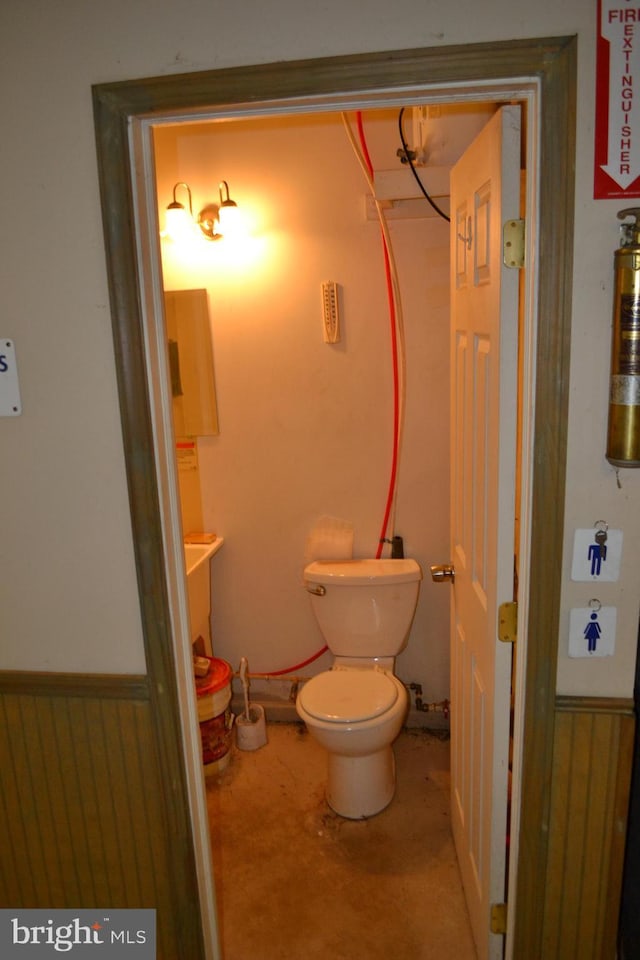 bathroom with toilet