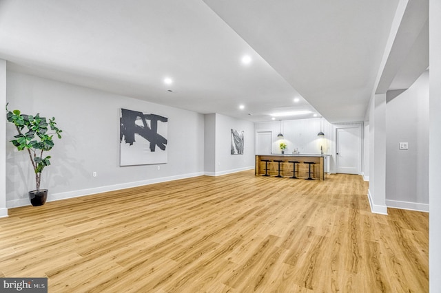 interior space featuring light hardwood / wood-style flooring