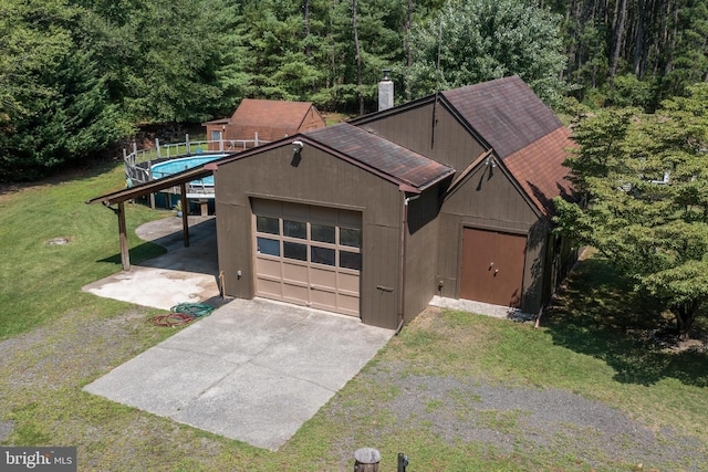 birds eye view of property