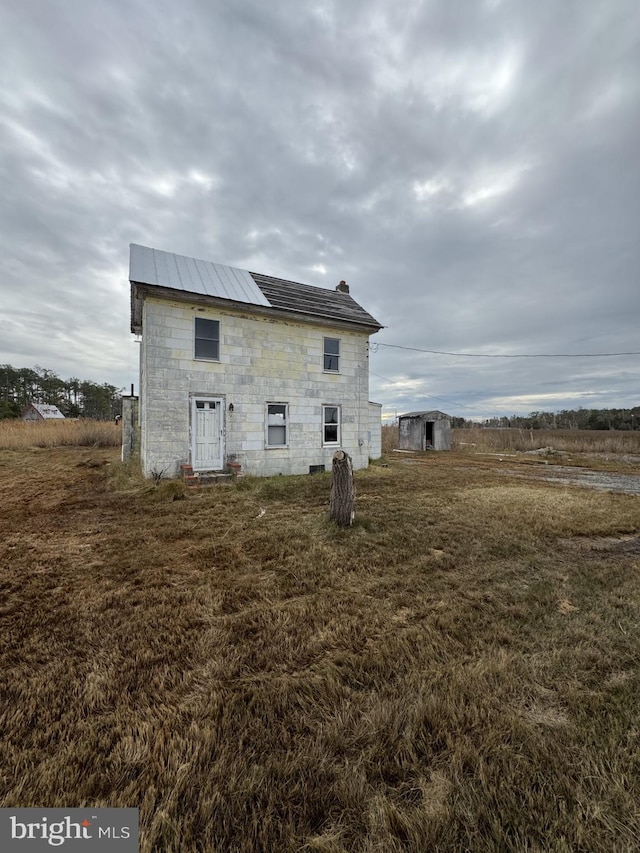 view of rear view of property