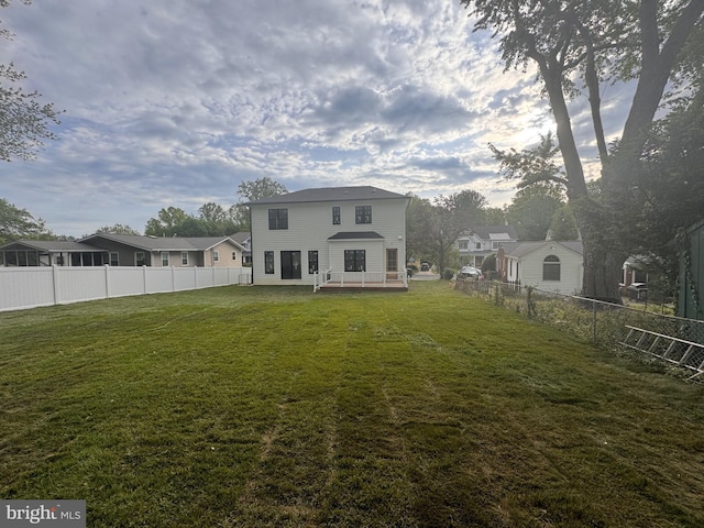 517 Walker St SW, Vienna, VA 22180 - back of property with a patio area and a residential view