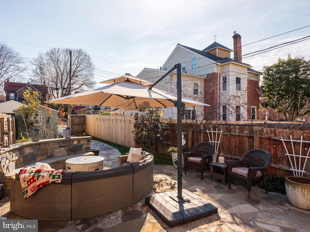 view of patio / terrace with outdoor lounge area