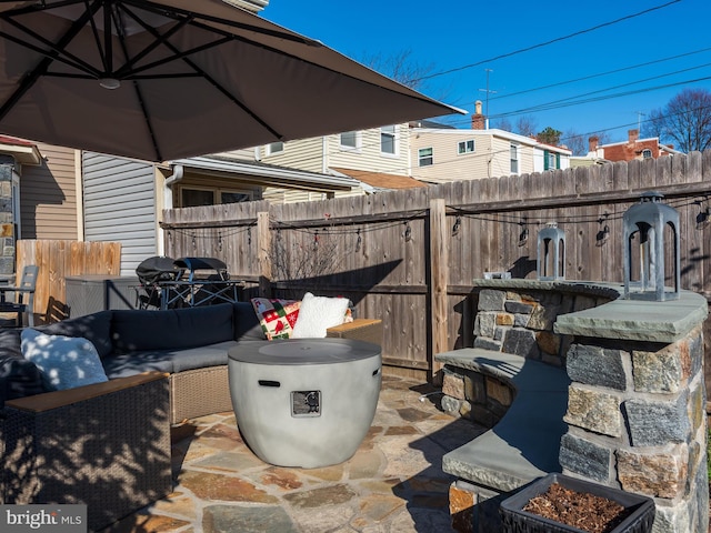 view of patio / terrace with outdoor lounge area