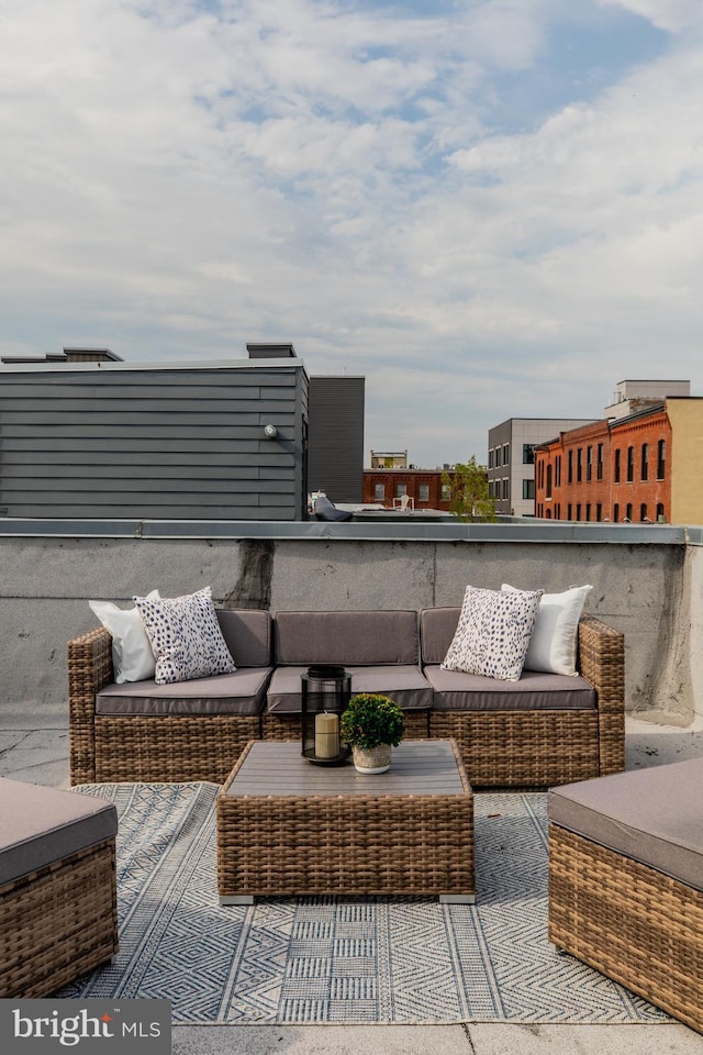 balcony with outdoor lounge area