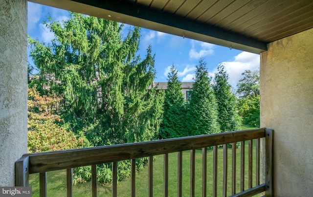 view of balcony