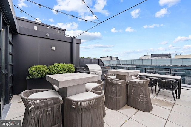 view of patio featuring area for grilling