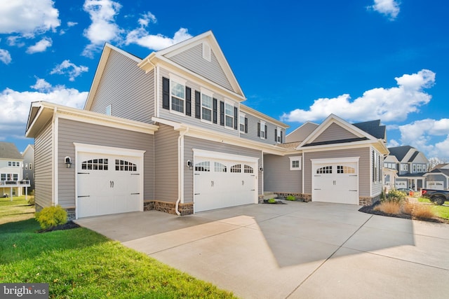 view of front of house featuring a front yard