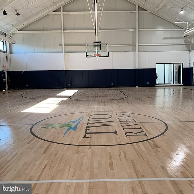 view of basketball court