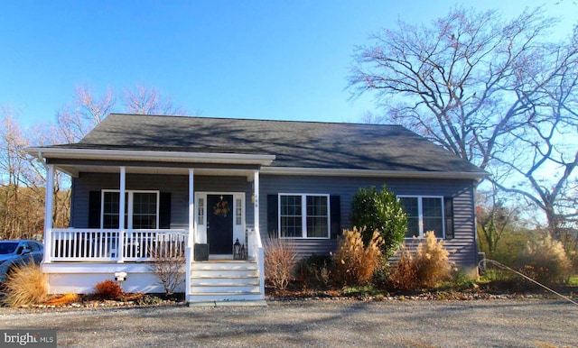 view of front of house with covered porch