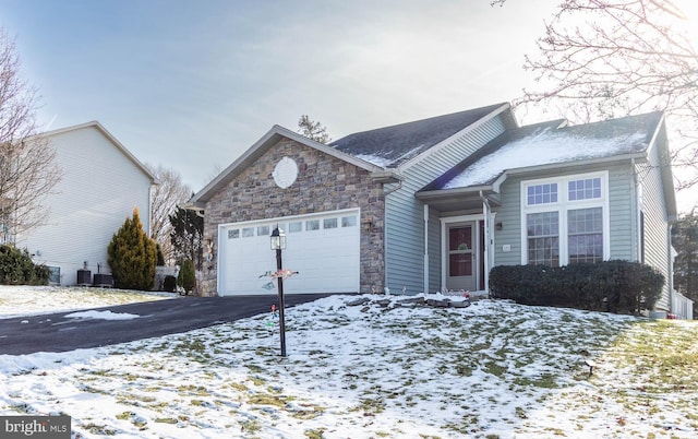 front facade featuring a garage