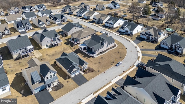 aerial view featuring a residential view