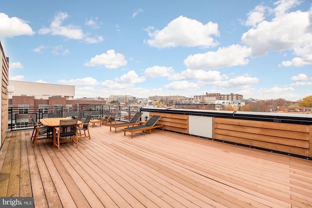 view of wooden terrace