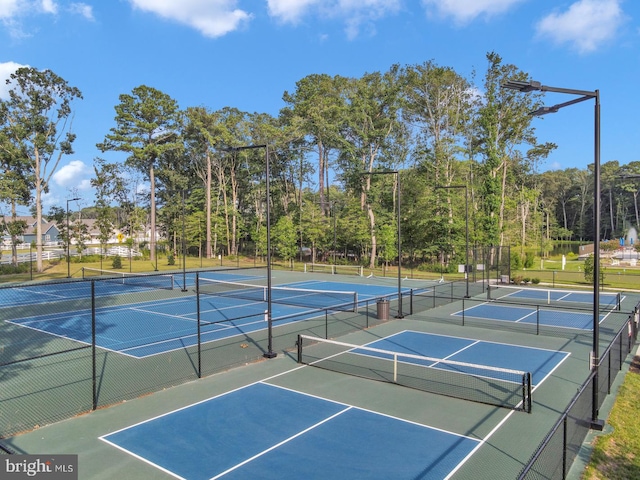 view of sport court featuring basketball court