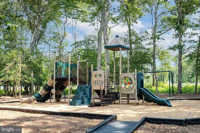 view of jungle gym